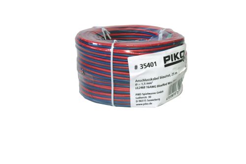 Piko 35401 Anschlusskabel 2x1,5mm² rot/blau  25m